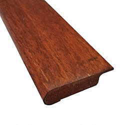 Prefinished Golden Acacia Hardwood 1/2 in thick x 2.75 in wide x 78 in Length Overlap Stair Nose